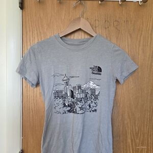 The North Face Light Gray Seattle Skyline Tee